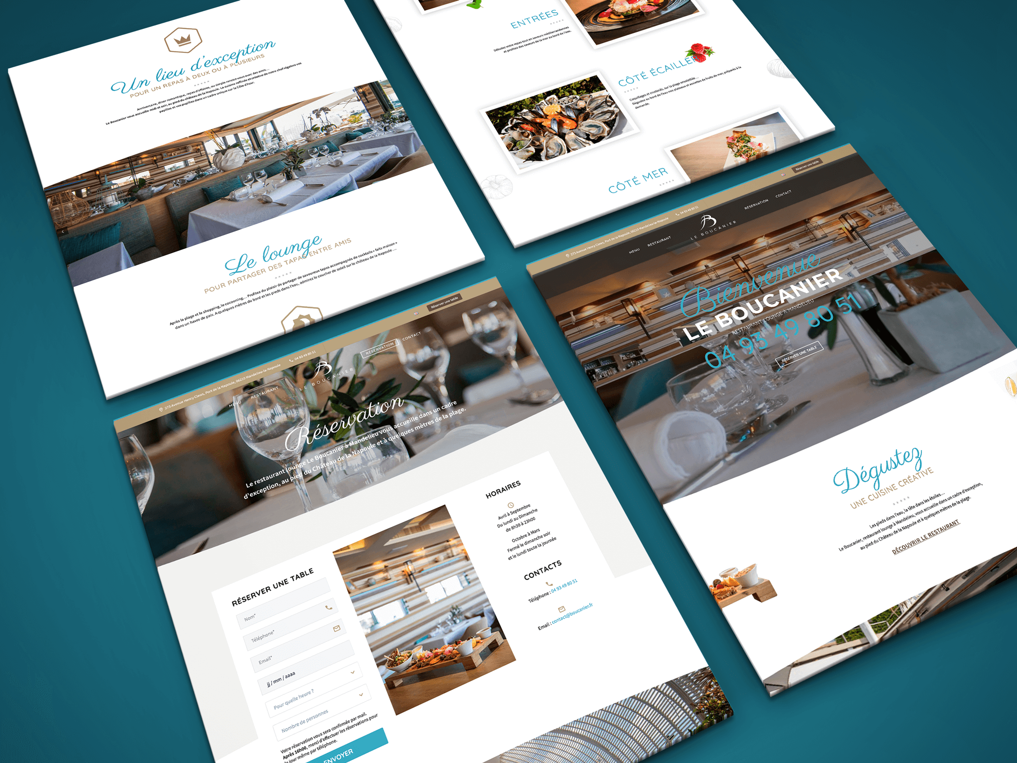 Creation de site internet - Restaurant - Le Boucanier