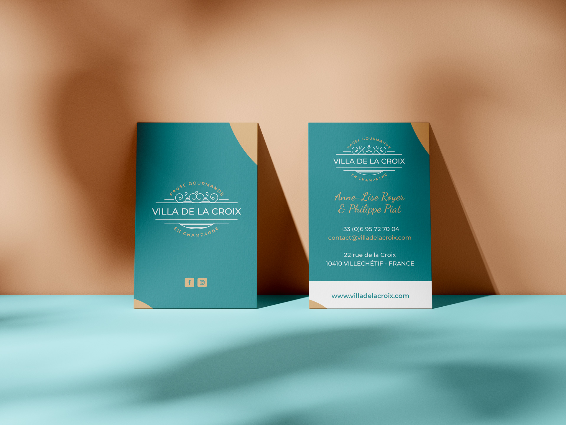 Création de carte de visite - Villa de la Croix