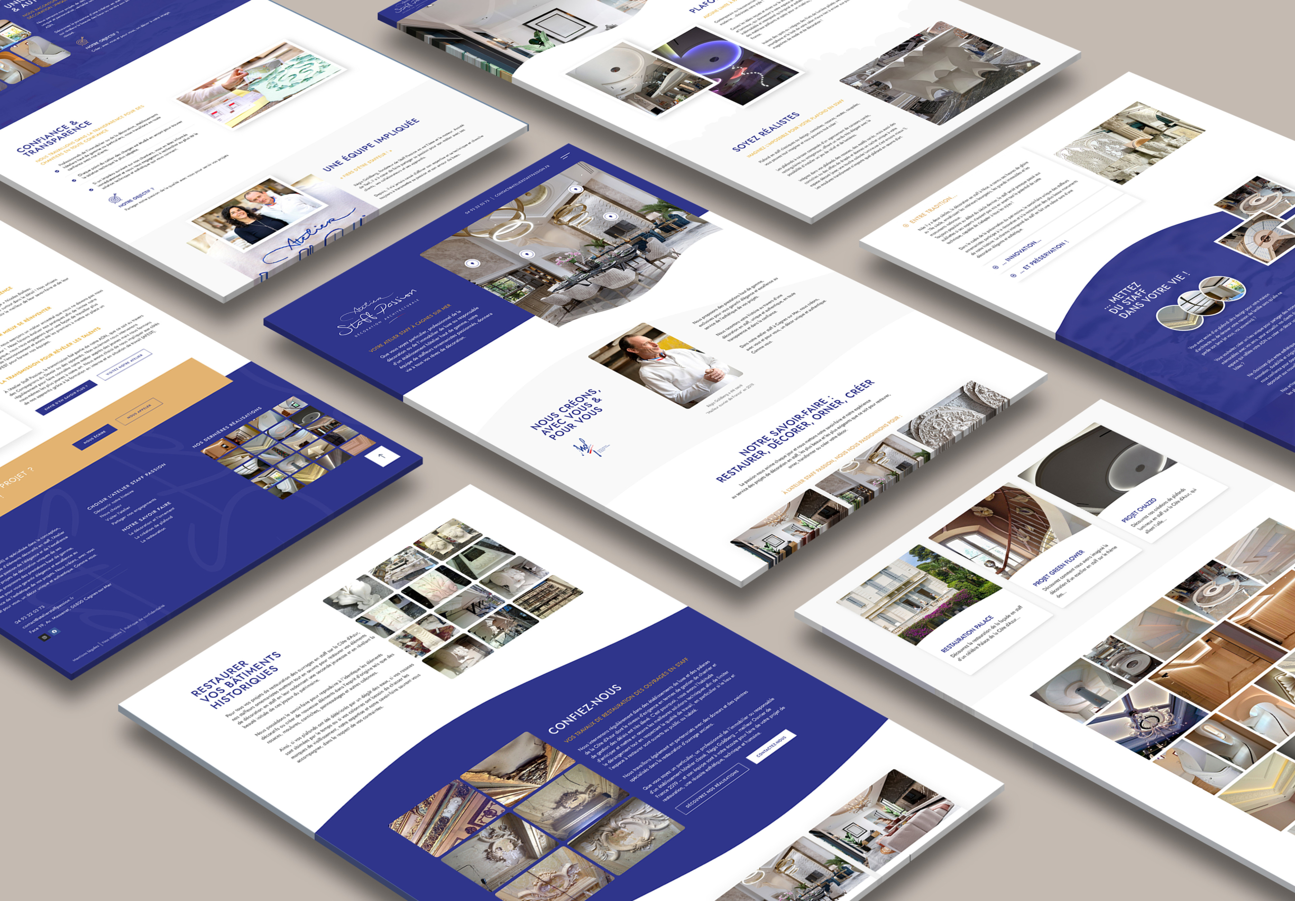 Création de site internet - Atelier Staff Passion