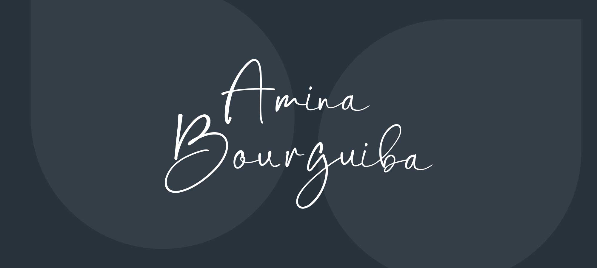 Création de logo Amina Bourguiba