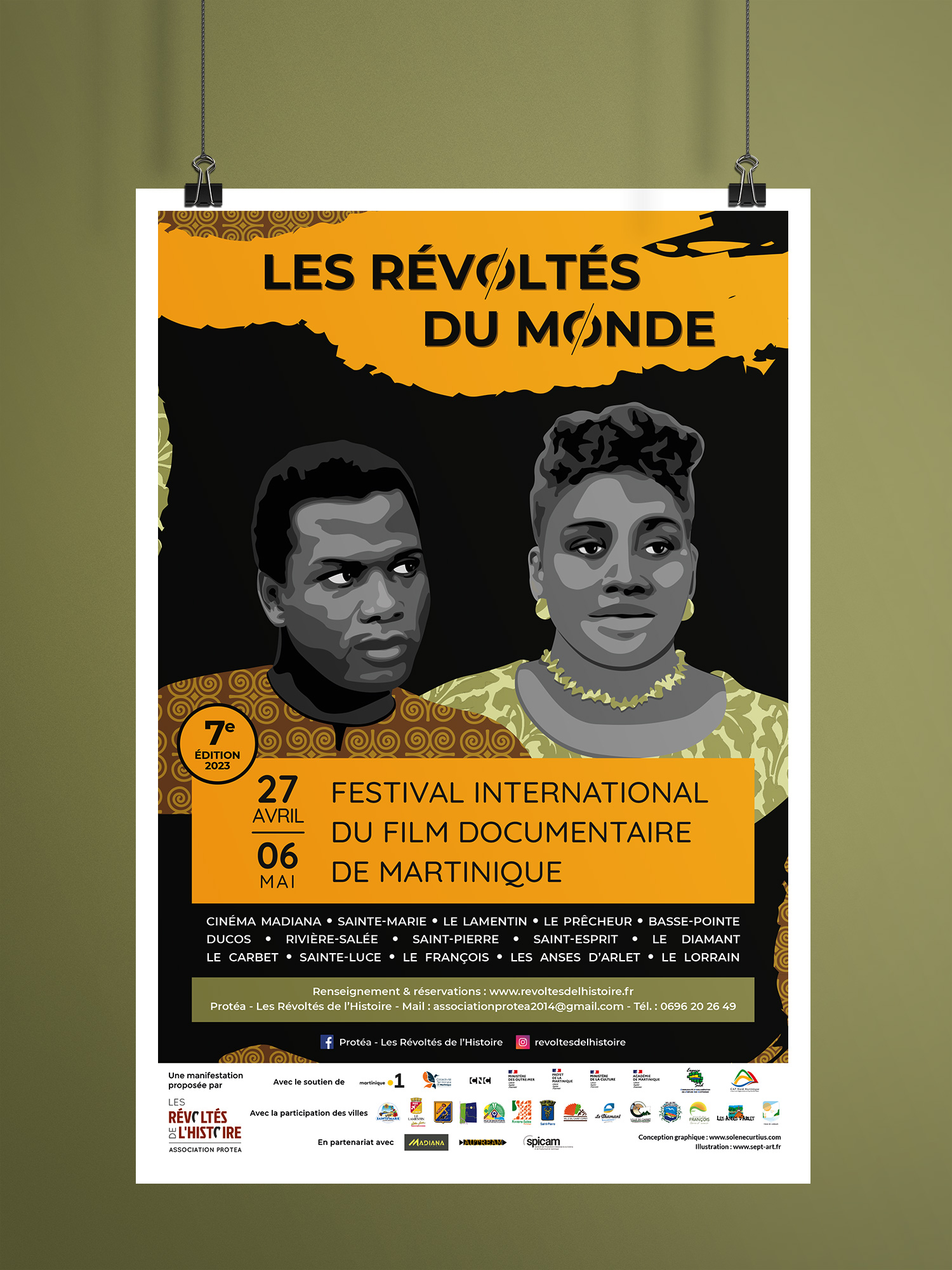 Affiche - Les Révoltés de l'histoire Martinique 2023