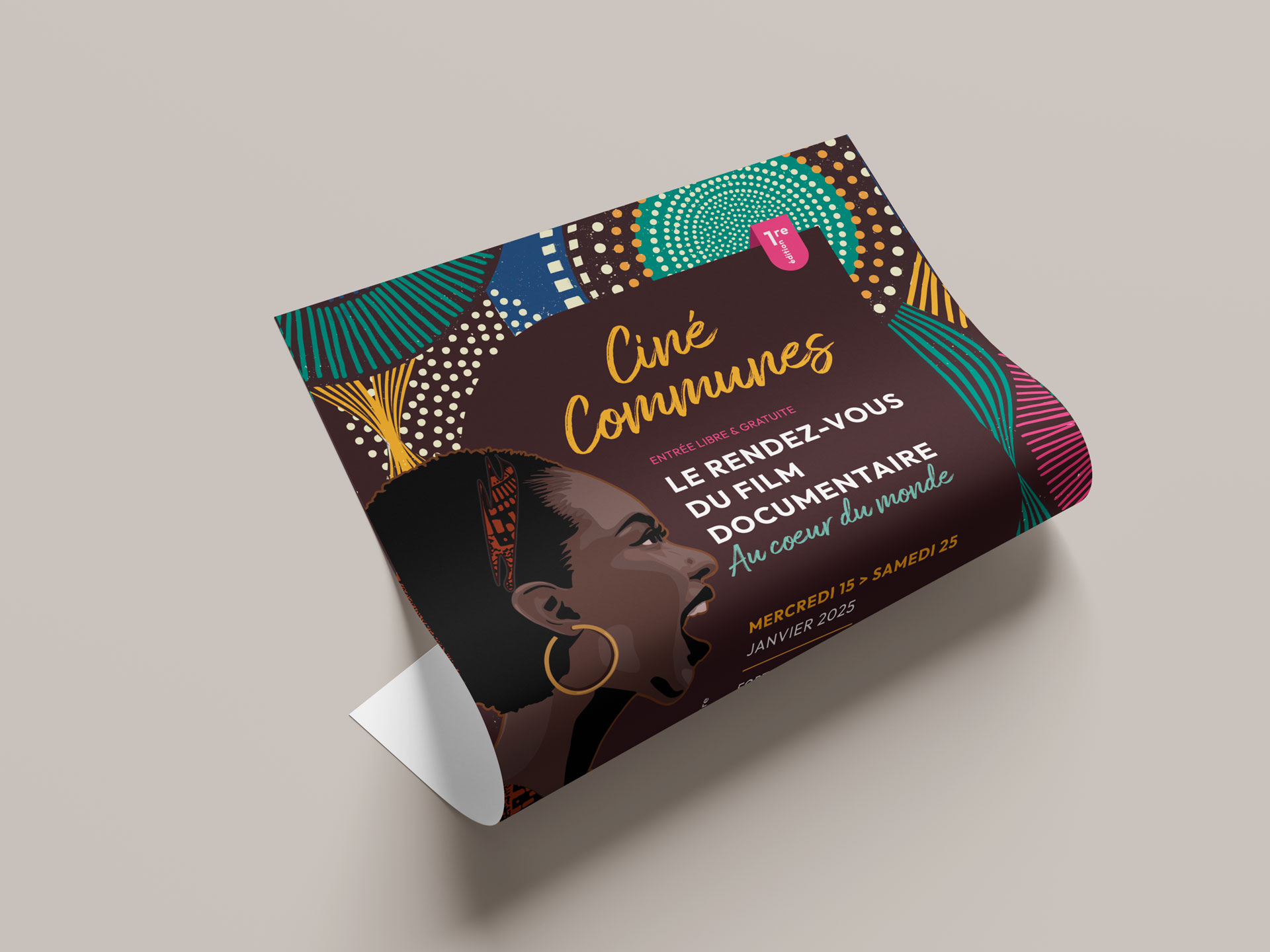 Création graphique d'une affiche Ciné communes